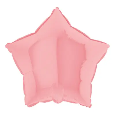 Folieballong Stjärna Pastellrosa