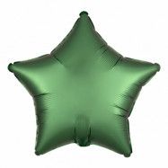 Folieballong Stjärna Satin Smaragdgrön