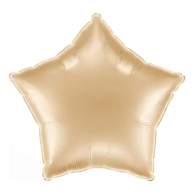 Folieballong Stjärna White Gold