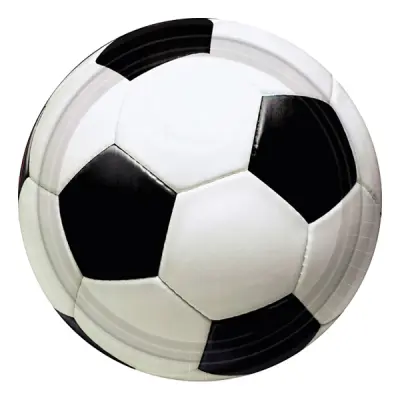 Fotboll Pappersassietter - 8-pack