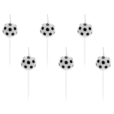Fotboll Tårtljus 6-pack