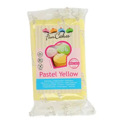 FunCakes Sockerpasta Pastell Gul - 250g