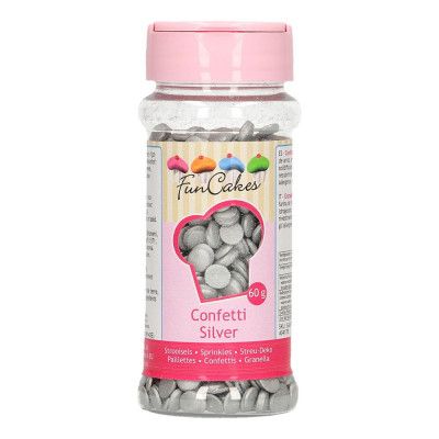 FunCakes Strössel Confetti Silver - 60 g