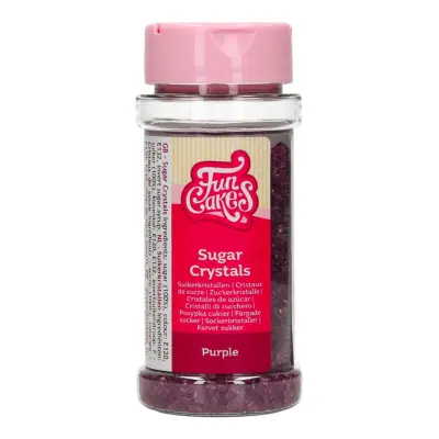 FunCakes Strössel Crystals Lila - 80 gram