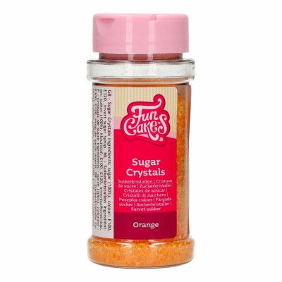 FunCakes Strössel Crystals Orange - 80 gram