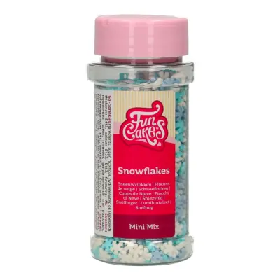 FunCakes Strössel Snöflingor Mini Mix - 50 gram