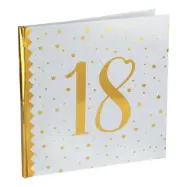 Gästbok 18 Vit/Guld