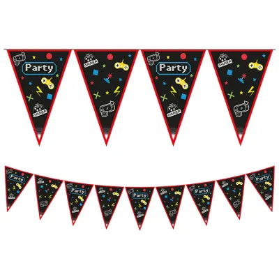 Gaming Party Flaggbanderoll