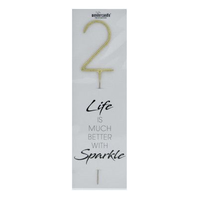 Gigantiskt Sifferbloss Guld - Siffra 2