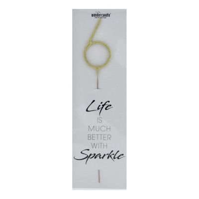 Gigantiskt Sifferbloss Guld - Siffra 6