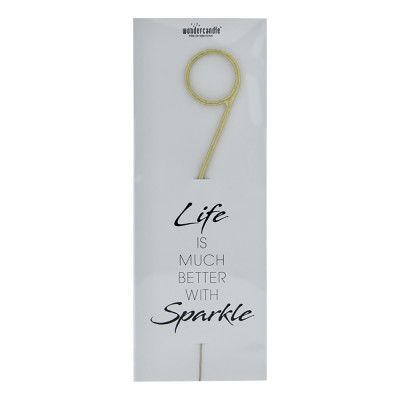 Gigantiskt Sifferbloss Guld - Siffra 9