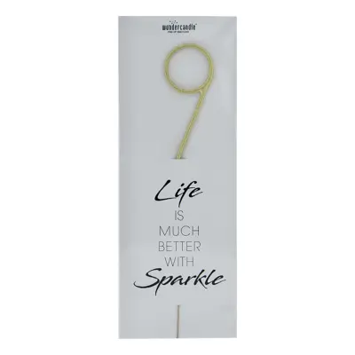 Gigantiskt Sifferbloss Guld - Siffra 9