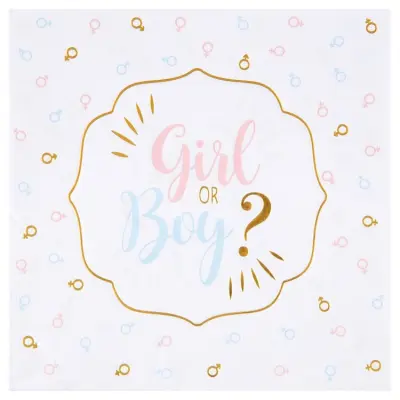Girl Or Boy Servett 20-pack
