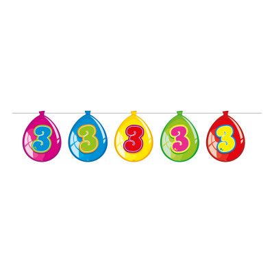 Girlang Ballonger 3-årskalas