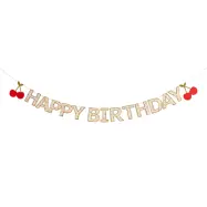 Girlang Happy Birthday Körsbär