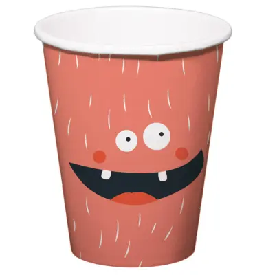 Glada Monster Pappersmugg 6-pack