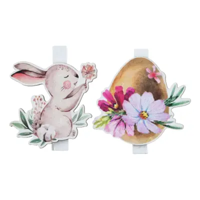 Glasmarkörer Kanin Påsk - 6-pack