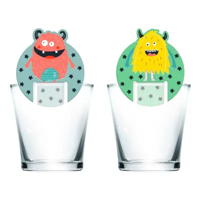 Glasmarkörer Monster Bash - 6-pack