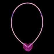 Glowstick Halsband med Hjärta