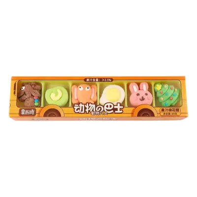 GLQ Marshmallow Forest Animals in Bus - 80 g