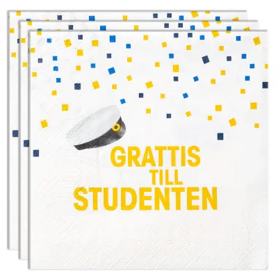 Grattis Till Studenten Servett 16-pack