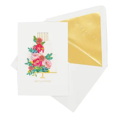 Gratulationskort Tårta 3D