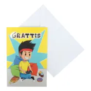 Gratulationskort Yumi&Tomu - Tomu Spelar