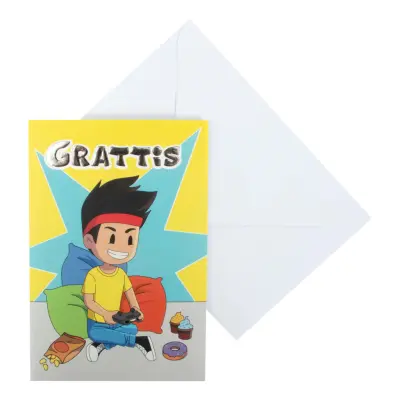 Gratulationskort Yumi&Tomu - Tomu Spelar