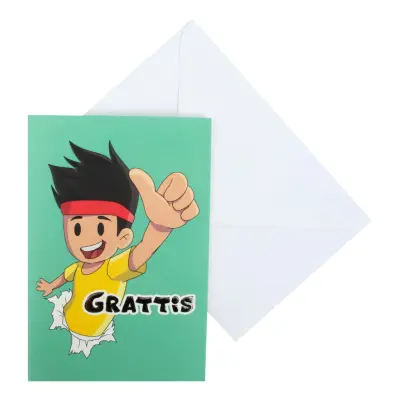 Gratulationskort Yumi&Tomu - Tomu Tumme Upp