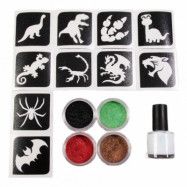 Grimas Sparkling Powder Tatueringsset Dino