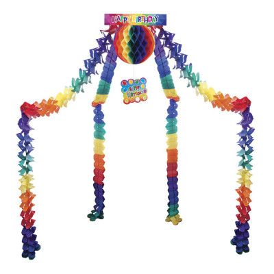 Hängande Dekoration Happy Birthday Flerfärgad