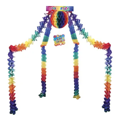 Hängande Dekoration Happy Birthday Flerfärgad