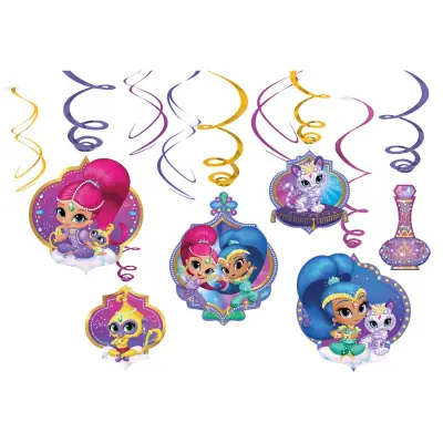 Hängande dekoration Shimmer&Shine 6 delar