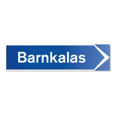 Hänvisningsskylt Barnkalas