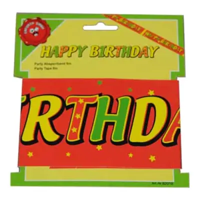 Happy Birthday Avspärrningsband