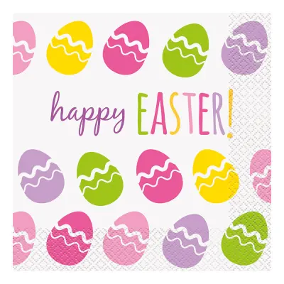 Happy Easter Servetter - 16-pack