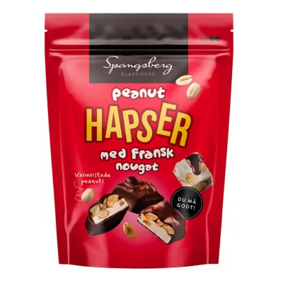 Hapser Peanut Fransk Nougat - 80 gram