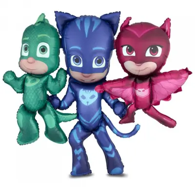 Heliumballong airwalker Pyjamashjältarna