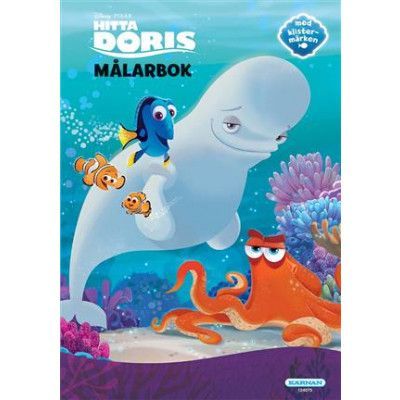 Egmont Kärnan Disney Hitta Doris, Målarbok 24 sid + klistermärken