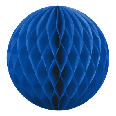 Honeycomb Blå Hängande Dekoration - 20 cm