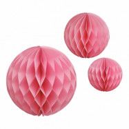 Honeycomb Boll Rosa - 3-pack