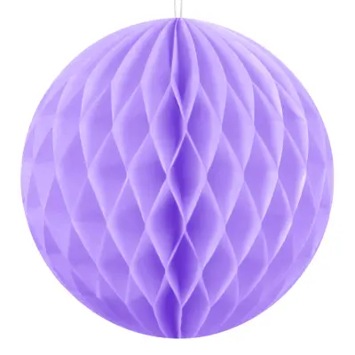 Honeycomb Lila Hängande Dekoration - 40 cm