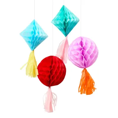 Honeycombs Bright Banquet - 4-pack