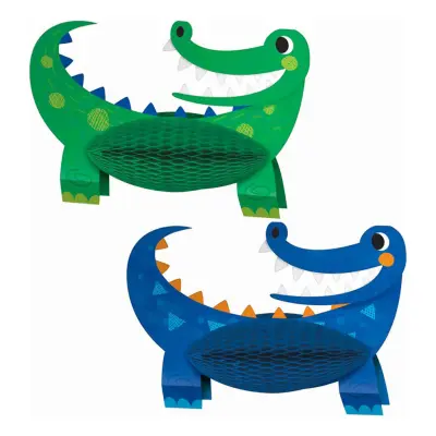 Honeycombs Hängande Dekoration Alligator Party - 2-pack