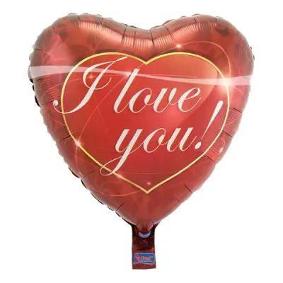 I Love You Hjärta Folieballong