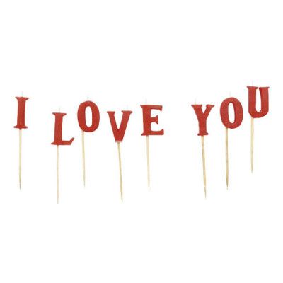 I Love You Tårtljus