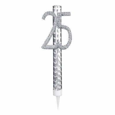 Isfackla 25 Silver med Strass