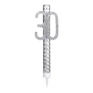 Isfackla 30 Silver med Strass