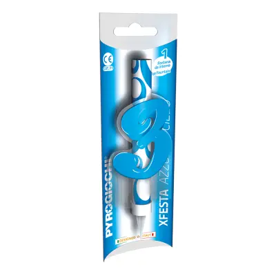 Isfackla Blå med Siffra - Siffra 3