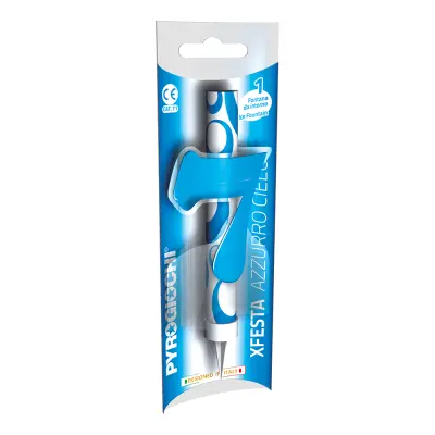 Isfackla Blå med Siffra - Siffra 7